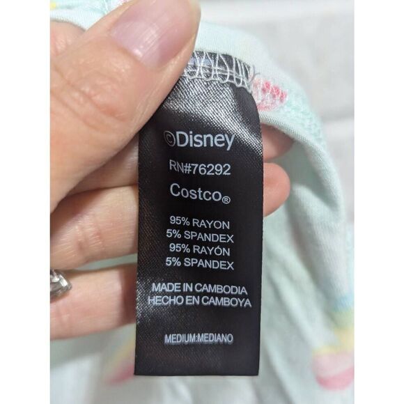 Disney Women's Blue Mickey Mouse Printed Shortie T-Shirt Pajama Set Size M - Picture 6 of 7